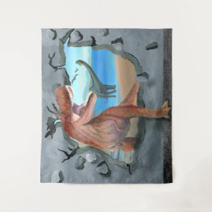 Tenture Les dinosaures traversent