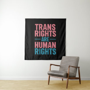 Tenture Les droits trans sont des droits de l'homme Fierté