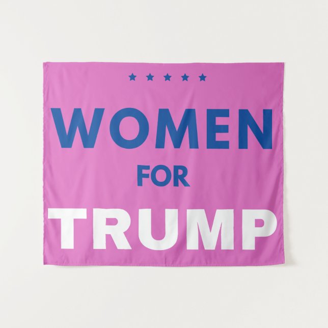 Tenture Les Femmes Pour Trump (Devant (Horizontal))
