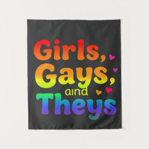 Tenture Les filles, les gays, et ils sont LGBT Pride Mois