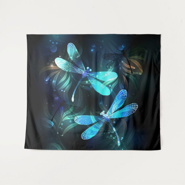 Tenture Les libellules du lac (Devant (Horizontal))