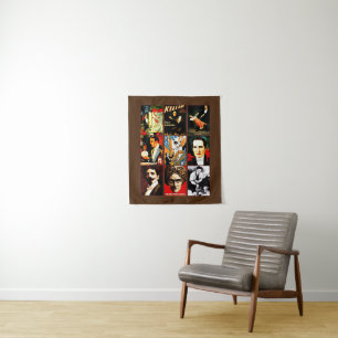 Tenture les magiciens illusionnistes, les psychologues mon