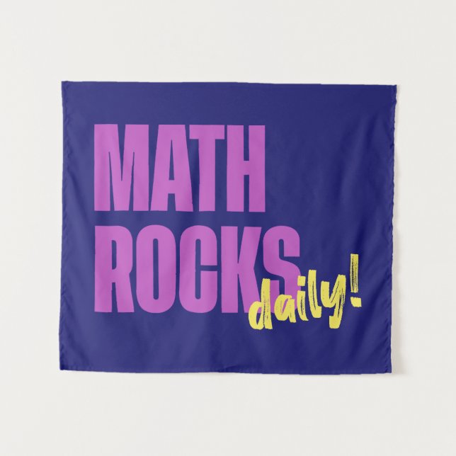 Tenture Les maths déchirent au quotidien (Devant (Horizontal))