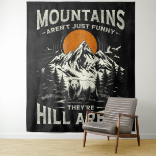 Tenture Les montagnes ne sont pas drôles, ce sont des zone