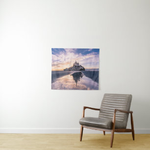 Tenture Les monuments Mont Saint-Michel, Normandie Franc