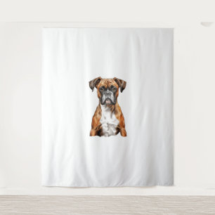 Tenture Les potes de boxer les mignons dessins pour chien