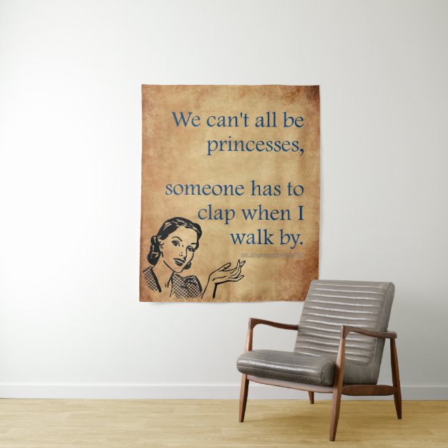 Tenture Les princesses de SlipperyJoe applaudissent affich (En situation)