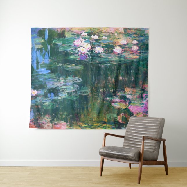 Tenture Les puits de Claude Monet (En situation (horizontale))
