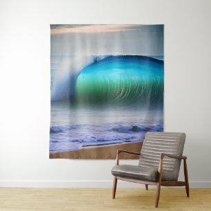 Tenture Les vagues de la mer dans l'océan
