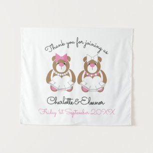 Tenture Lesbienne Mariage Teddy Bear Brides