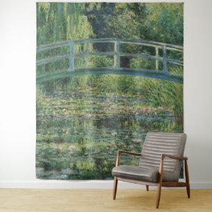 Tenture L'étang À Eau, Peinture À L'Huile Paysagère, Monet