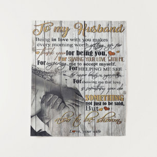 Tenture Lettre À Mon Mari, Belle Citations Cadeau