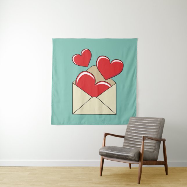 Tenture Lettre de love (En situation)