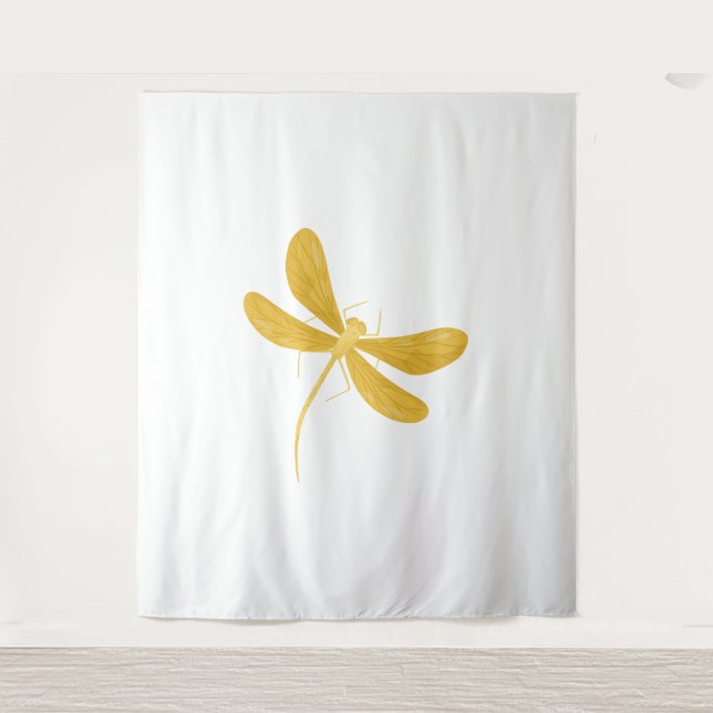 Tenture libellule jaune (Devant)