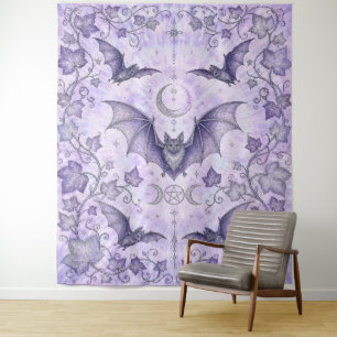 Tenture Lierre et Chauves-Souris Art Païen