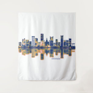 Tenture Ligne Skyline Incheon