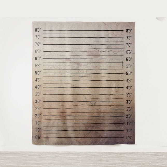 Tenture Lignée de l'asile mental Mugshot Grunge Tableau de (Devant)