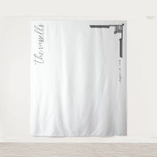 Tenture Lignes géométriques minimalistes noires calmes