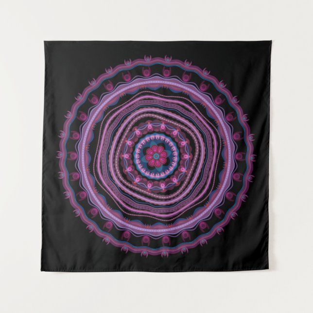 Tenture Lilac Mandala (Devant)
