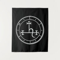 Lilith sigil. Lune noire Goddess phoque Tapestry