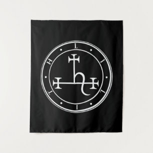 Tenture Lilith sigil. Lune noire Goddess phoque Tapestry