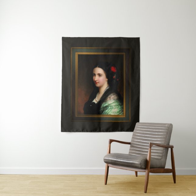 Tenture L'impératrice Carlota du Mexique par Hermann Winte (En situation)