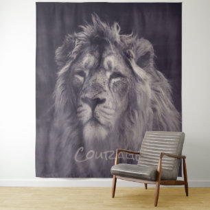 Tenture Lion Courage Roi de la Jungle