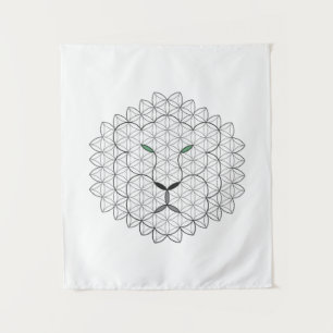 Tenture Lion Sacré, B051/BW.