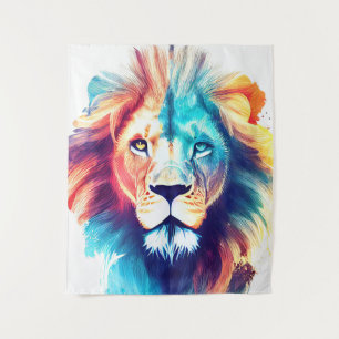 Tenture Lion Wild Nature Animal Couleur Art Peinture