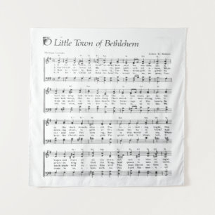 Tenture Little Town Bethlehem Christmas Carol
