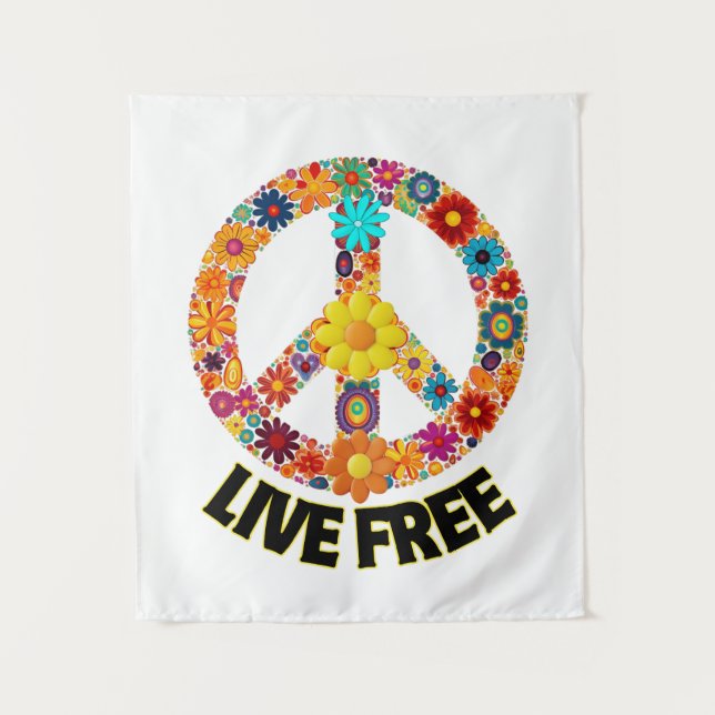 Tenture Live Free.w (Devant)