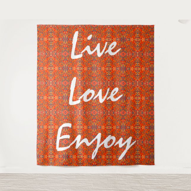 Tenture Live Love Enjoy (Devant)