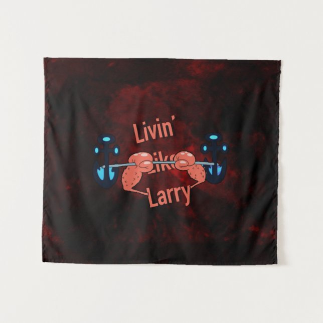 Tenture Livin comme larry (Devant (Horizontal))
