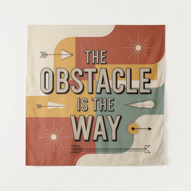 Tenture L'obstacle est le chemin (Devant)