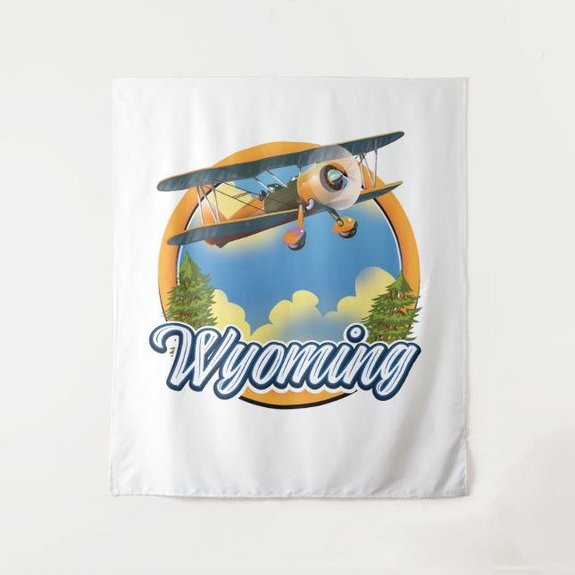 Tenture logo de dessin animé du Wyoming (Devant)