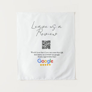 Tenture logo de l'entreprise de révision Google Scan QR ré
