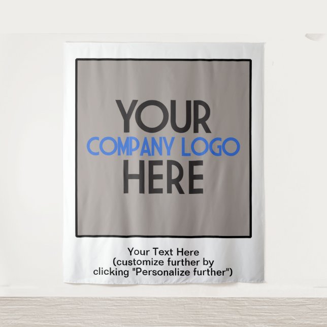 Tenture Logo de l'entreprise Foire commerciale Toile de fo (Devant)