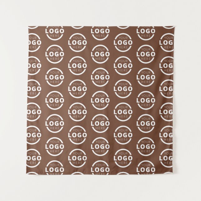 Tenture Logo de l'entreprise Toile de fond de visioconfére (Devant)