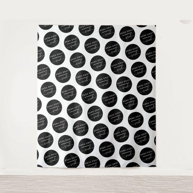 Tenture Logo de société personnalisé (Devant)