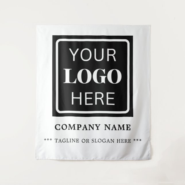 Tenture Logo d'entreprise simple Contexte d'événement mode (Devant)