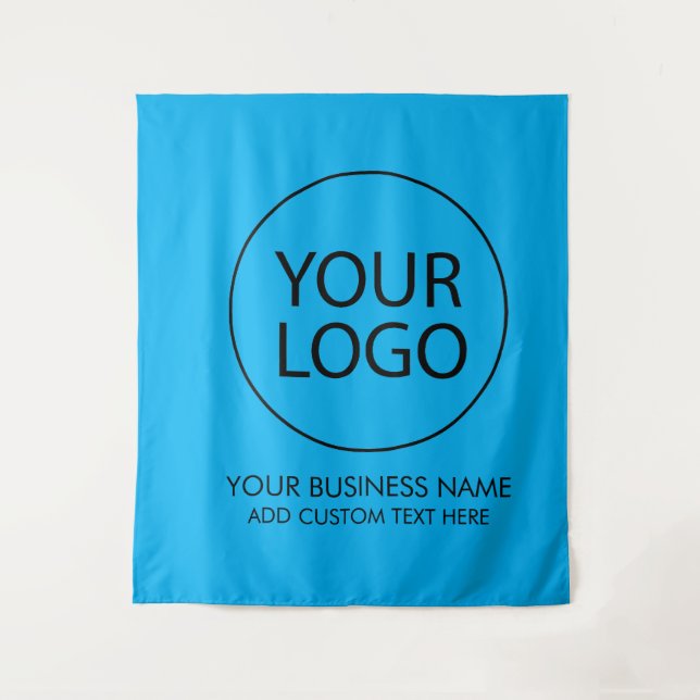 Tenture Logo et texte d'entreprise professionnels de coule (Devant)