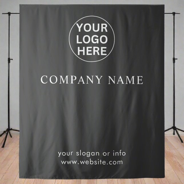 Tenture Logo gris l Événements professionnels d'entreprise (Créateur téléchargé)