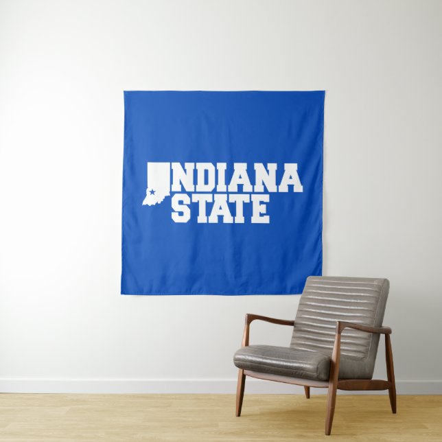 Tenture Logo Indiana State (En situation)