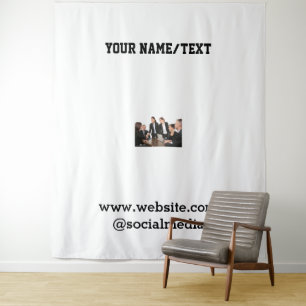 Tenture Logo personnalisé simple et élégant ici société t