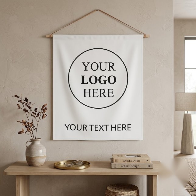 Tenture Logo Promotionnel Personnalisé – Aucune Commande M (Créateur téléchargé)
