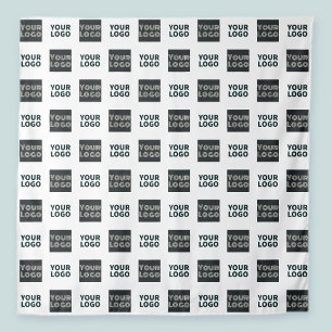 Tenture Logo simple à répétition 2   Blanc