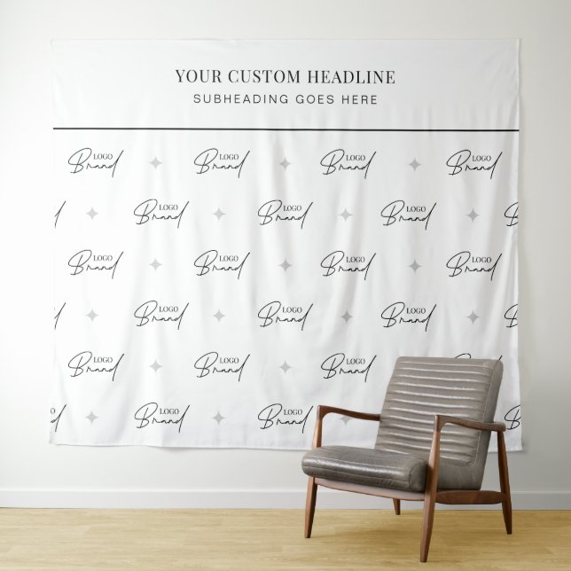 Tenture Logo Step Repeat Seminar Conference Event Backdrop (En situation (horizontale))