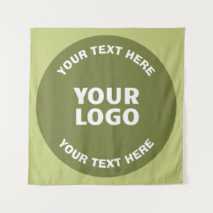 Tenture Logo téléchargé ou design & texte modifiable Toute