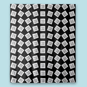 Tenture Logo unique ou Motif d'image   Noir (modifiable)