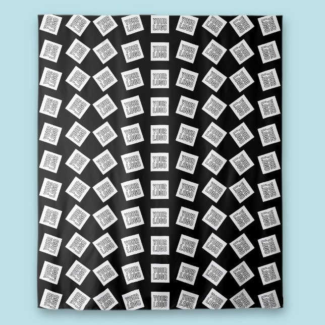 Tenture Logo unique ou Motif d'image | Noir (modifiable) (Créateur téléchargé)